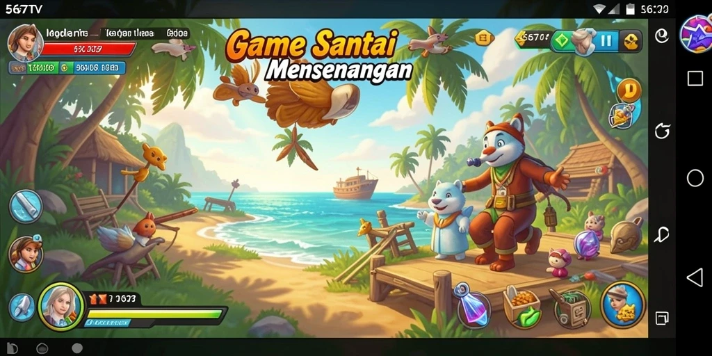 Screenshot gameplay 567TV menampilkan keseruan dalam bermain game Casual.