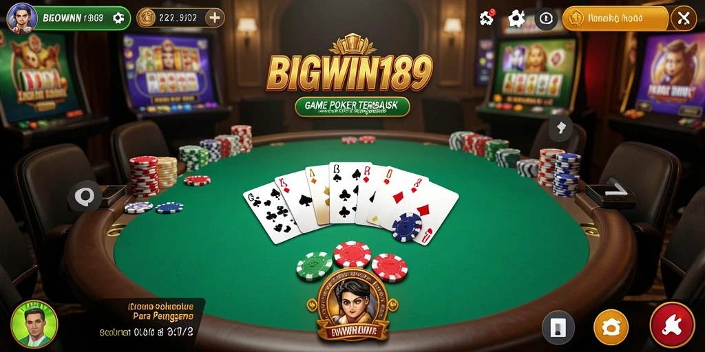 Gameplay seru Poker di aplikasi BIGWIN189 yang menarik.