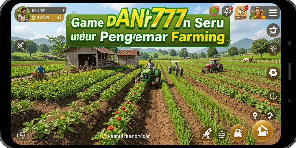 Tampilan gameplay yang menarik dan penuh warna dalam dunia pertanian.