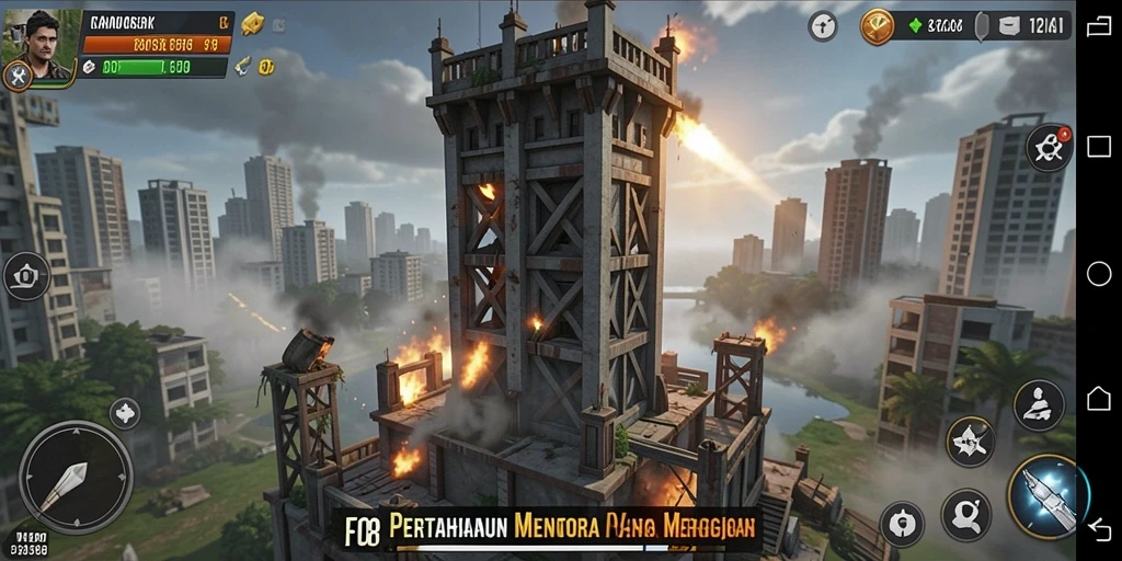 Gameplay menegangkan dari FO8 dalam mode Tower Defense.