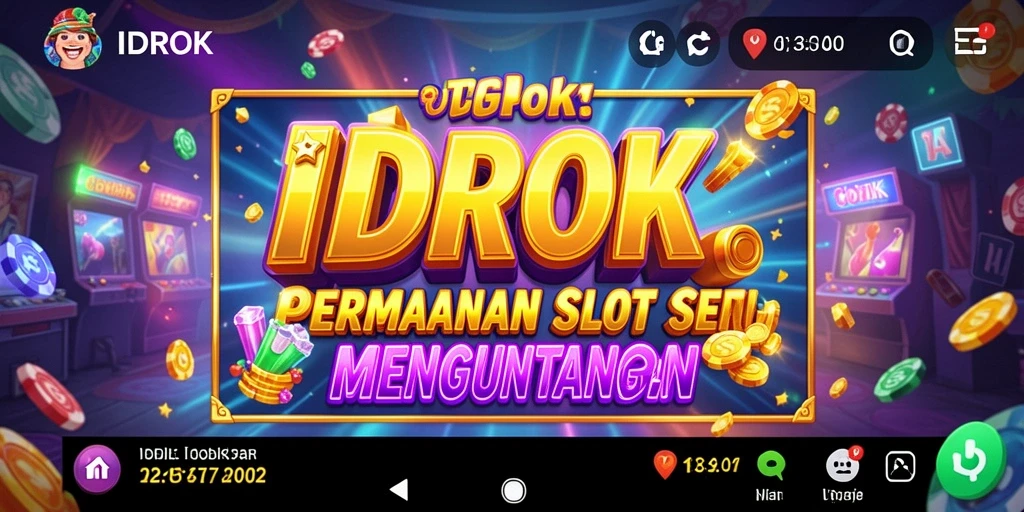 Tampilan gameplay IDROK yang menarik dengan efek visual yang memukau.