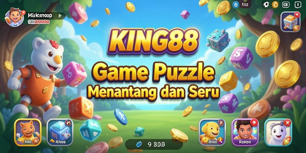 Tangkapan layar gameplay KING88 menampilkan tantangan Puzzle yang seru.