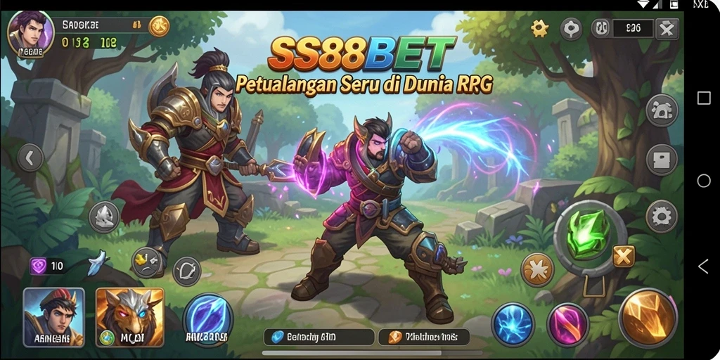 Tangkapan layar utama gameplay RPG yang menarik dan penuh aksi.