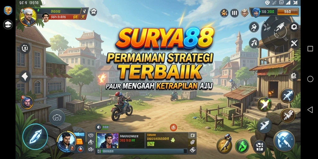 Tampilan menarik dari gameplay strategi SURYA88.