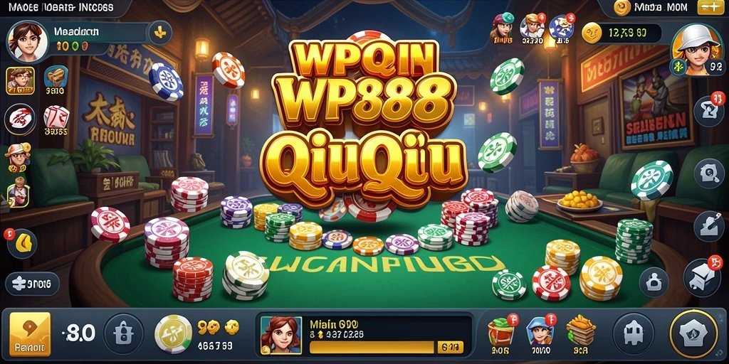 Tampilan gameplay QiuQiu di WP888 yang menarik.